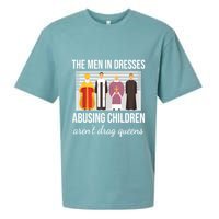 The In Dresses Abusing Children Arent Drag Queens Sueded Cloud Jersey T-Shirt