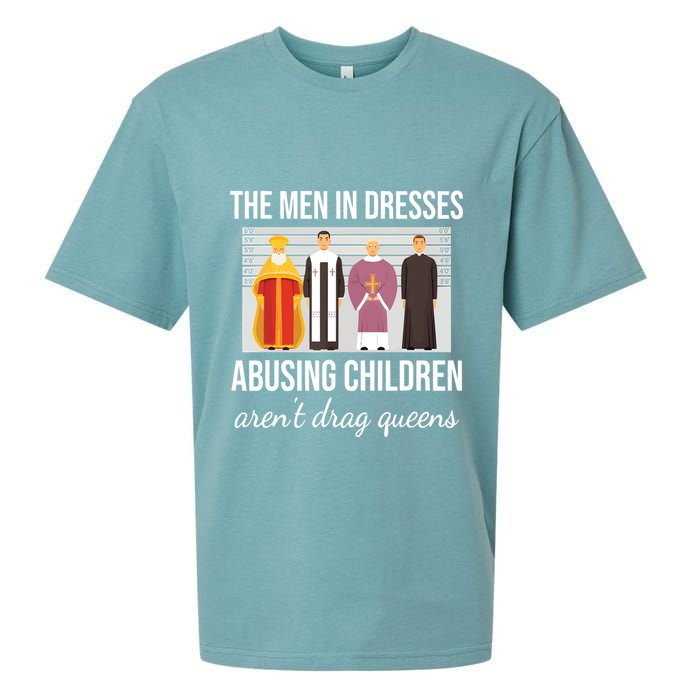 The In Dresses Abusing Children Arent Drag Queens Sueded Cloud Jersey T-Shirt