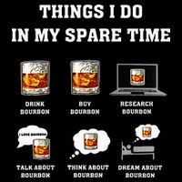 Things I Do In My Spare Time Drink Bourbon Whiskey Poster