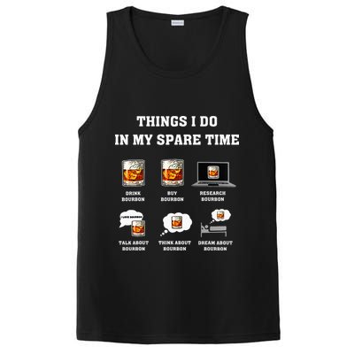 Things I Do In My Spare Time Drink Bourbon Whiskey PosiCharge Competitor Tank