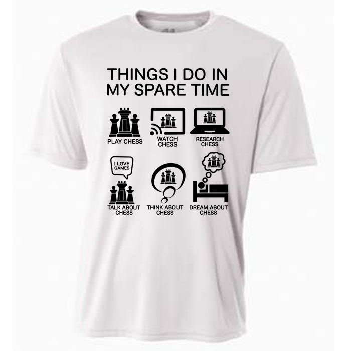 Things I Do In My Spare Time Chess Lover Cooling Performance Crew T-Shirt