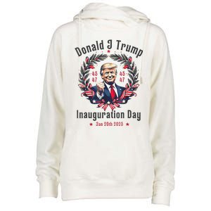 Trump Inauguration Day 2025 Donald J Trump 45 47 Victory Womens Funnel Neck Pullover Hood