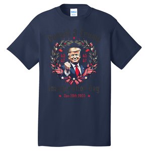 Trump Inauguration Day 2025 Donald J Trump 45 47 Victory Tall T-Shirt