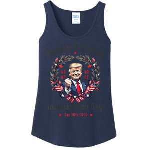 Trump Inauguration Day 2025 Donald J Trump 45 47 Victory Ladies Essential Tank