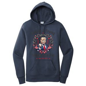 Trump Inauguration Day 2025 Donald J Trump 45 47 Victory Women's Pullover Hoodie