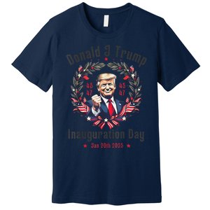 Trump Inauguration Day 2025 Donald J Trump 45 47 Victory Premium T-Shirt