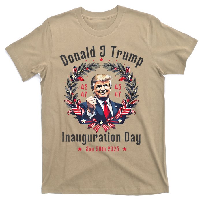 Trump Inauguration Day 2025 Donald J Trump 45 47 Victory T-Shirt