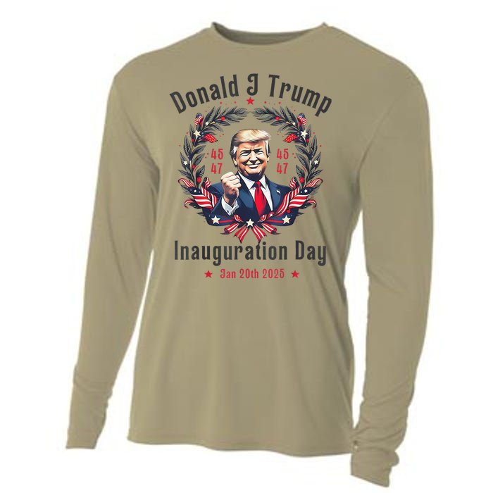 Trump Inauguration Day 2025 Donald J Trump 45 47 Victory Cooling Performance Long Sleeve Crew