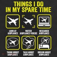 Things I Do In My Spare Time Airplanes Aviation Pilot Adult Drive Performance Visor