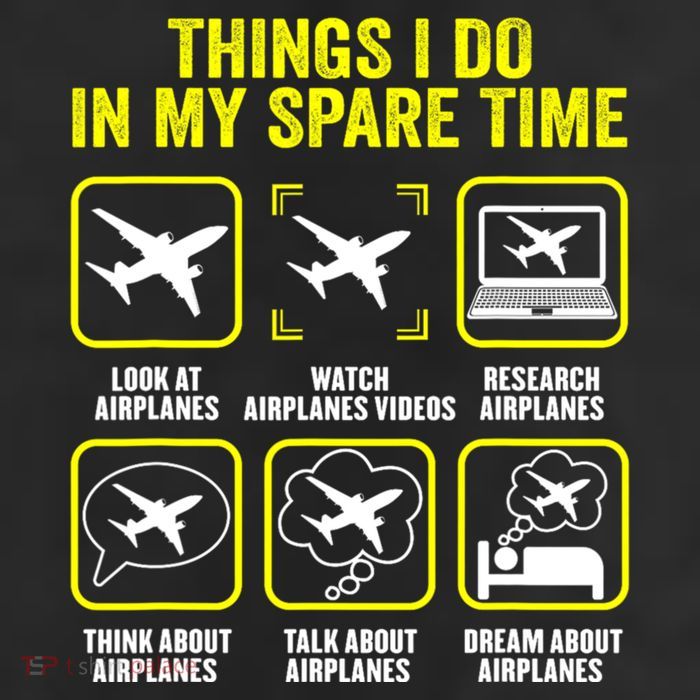 Things I Do In My Spare Time Airplanes Aviation Pilot 11oz C Handle Ceramic Mug