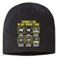 Things I Do In My Spare Time Airplanes Aviation Pilot Sustainable Beanie