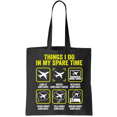 Things I Do In My Spare Time Airplanes Aviation Pilot Bag