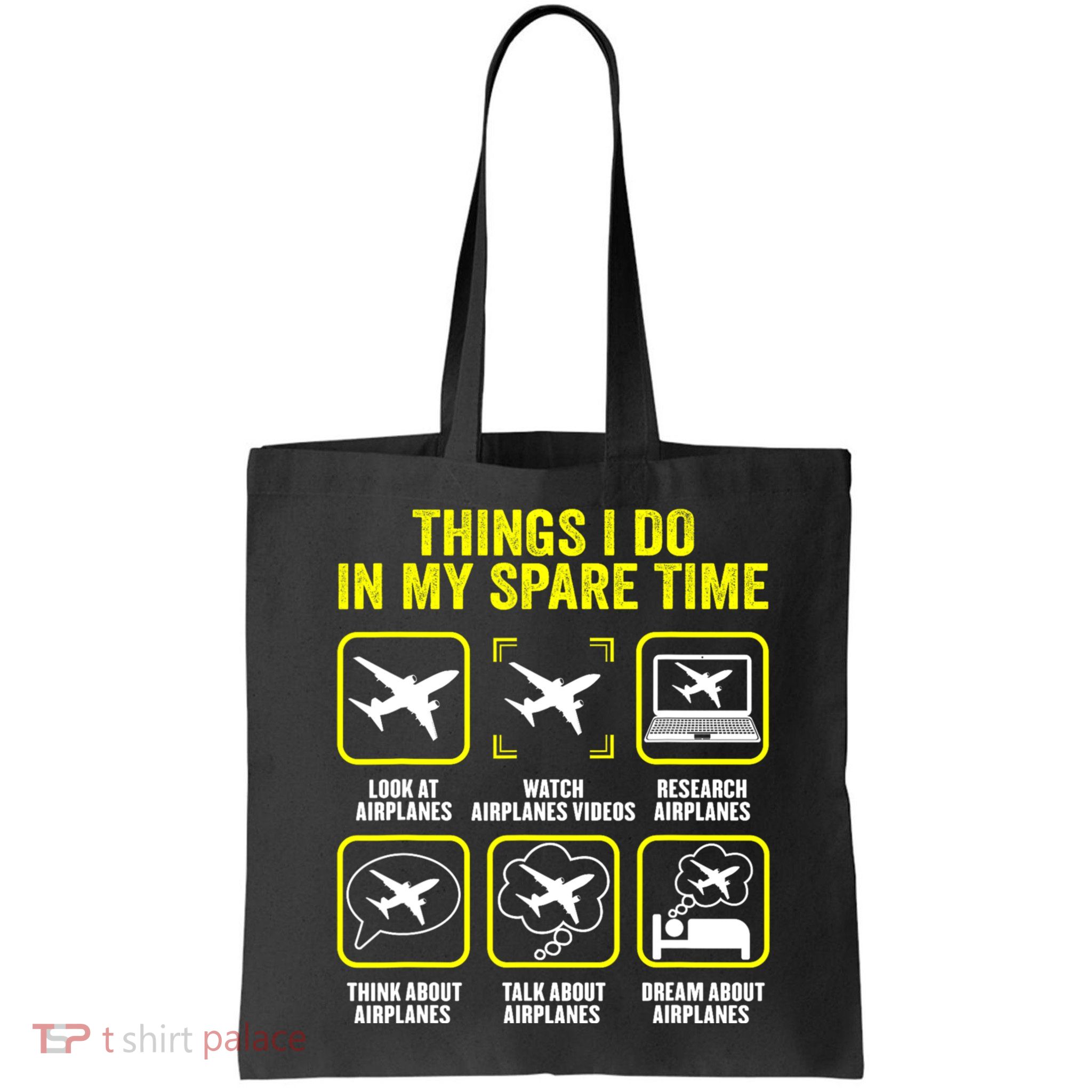 Things I Do In My Spare Time Airplanes Aviation Pilot Bag