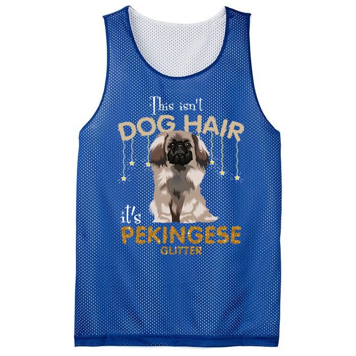 This Isn't Dog Hair It's Pekingese Glitter Gift Mesh Reversible Basketball Jersey Tank