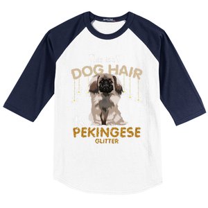 This Isn't Dog Hair It's Pekingese Glitter Gift Baseball Sleeve Shirt