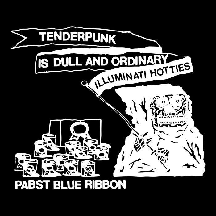 Tenderpunk Is Dull And Ordinary Illuminati Hotties Drawstring Bag