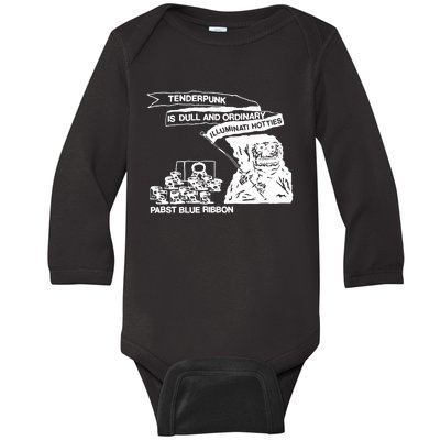 Tenderpunk Is Dull And Ordinary Illuminati Hotties Baby Long Sleeve Bodysuit