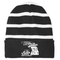 Tenderpunk Is Dull And Ordinary Illuminati Hotties Striped Beanie with Solid Band