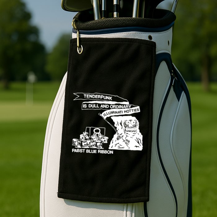 Tenderpunk Is Dull And Ordinary Illuminati Hotties Golf Towel