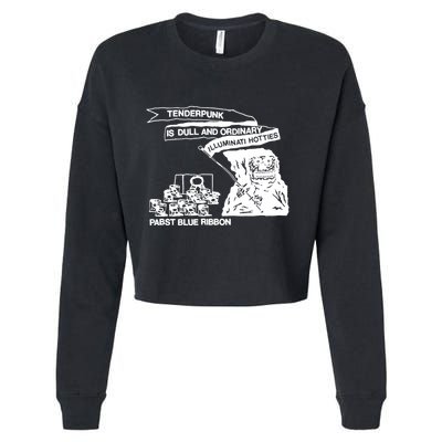 Tenderpunk Is Dull And Ordinary Illuminati Hotties Cropped Pullover Crew