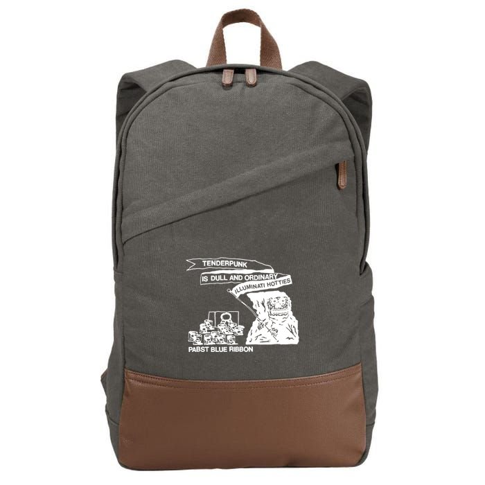 Tenderpunk Is Dull And Ordinary Illuminati Hotties Cotton Canvas Backpack