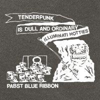 Tenderpunk Is Dull And Ordinary Illuminati Hotties Cotton Canvas Backpack