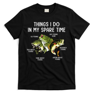 Things I Do In My Spare Time Go Fishing Buy Fishing Lovers T-Shirt