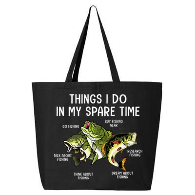 Things I Do In My Spare Time Go Fishing Buy Fishing Lovers 25L Jumbo Tote