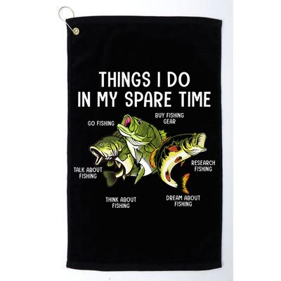 Things I Do In My Spare Time Go Fishing Buy Fishing Lovers Golf Towel