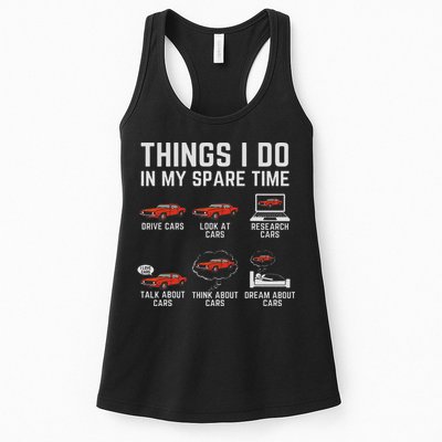 Things I Do In My Spare Time Funny Car Enthusiast Car Lover Womens Tank Top