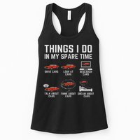 Things I Do In My Spare Time Funny Car Enthusiast Car Lover Womens Tank Top