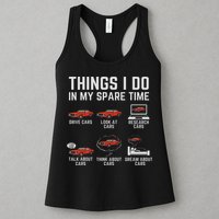 Things I Do In My Spare Time Funny Car Enthusiast Car Lover Womens Tank Top