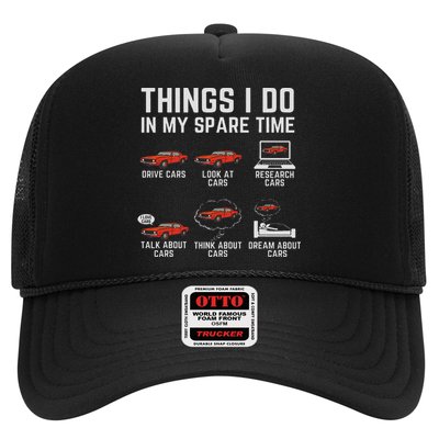 Things I Do In My Spare Time Funny Car Enthusiast Car Lover Hat