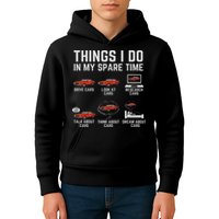 Things I Do In My Spare Time Funny Car Enthusiast Car Lover Kids Hoodie