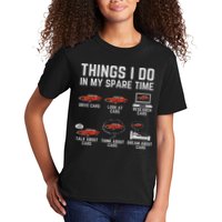 Things I Do In My Spare Time Funny Car Enthusiast Car Lover Kids T-Shirt