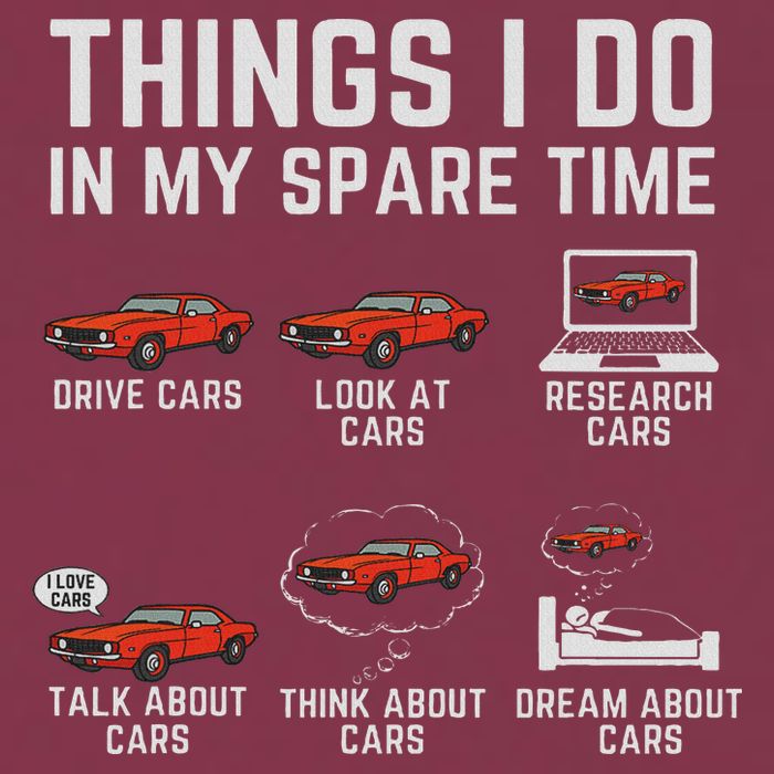 Things I Do In My Spare Time Funny Car Enthusiast Car Lover 16oz Travel Tumbler