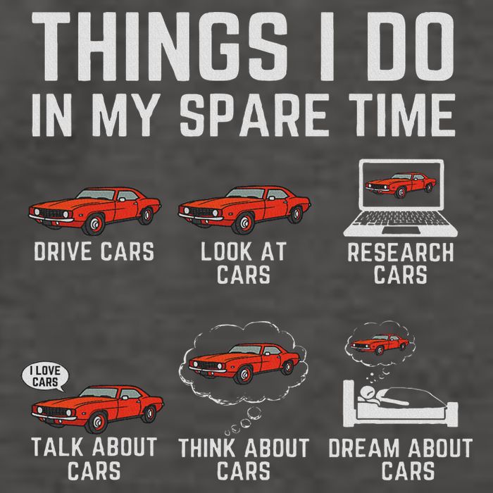 Things I Do In My Spare Time Funny Car Enthusiast Car Lover Vector Backpack