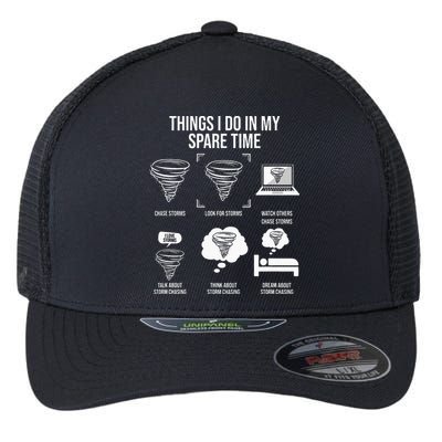 Things I Do In My Spare Time Tornado Storm Chaser Flexfit Unipanel Trucker Cap
