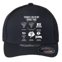 Things I Do In My Spare Time Tornado Storm Chaser Flexfit Unipanel Trucker Cap