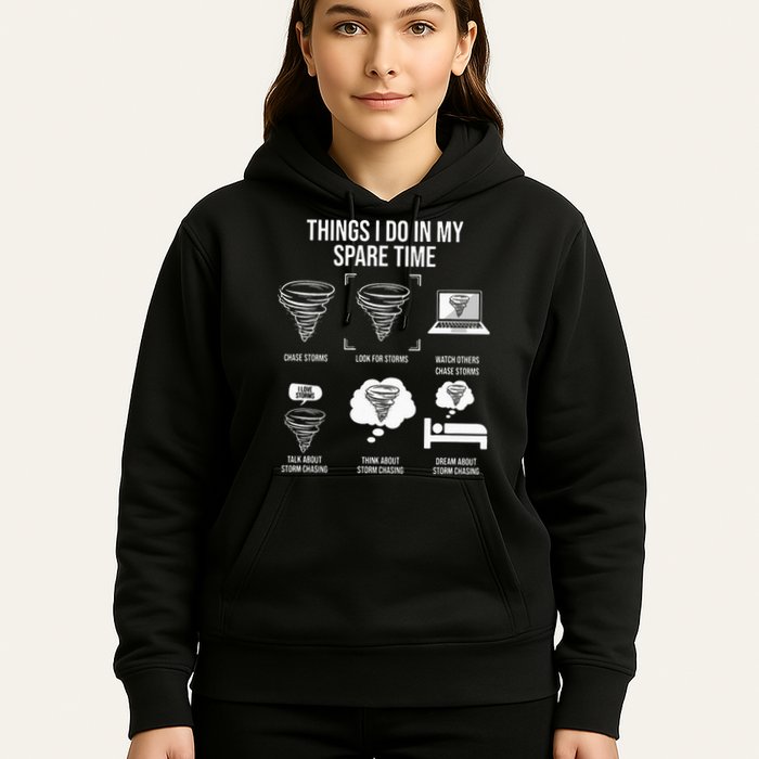 Things I Do In My Spare Time Tornado Storm Chaser Hoodie