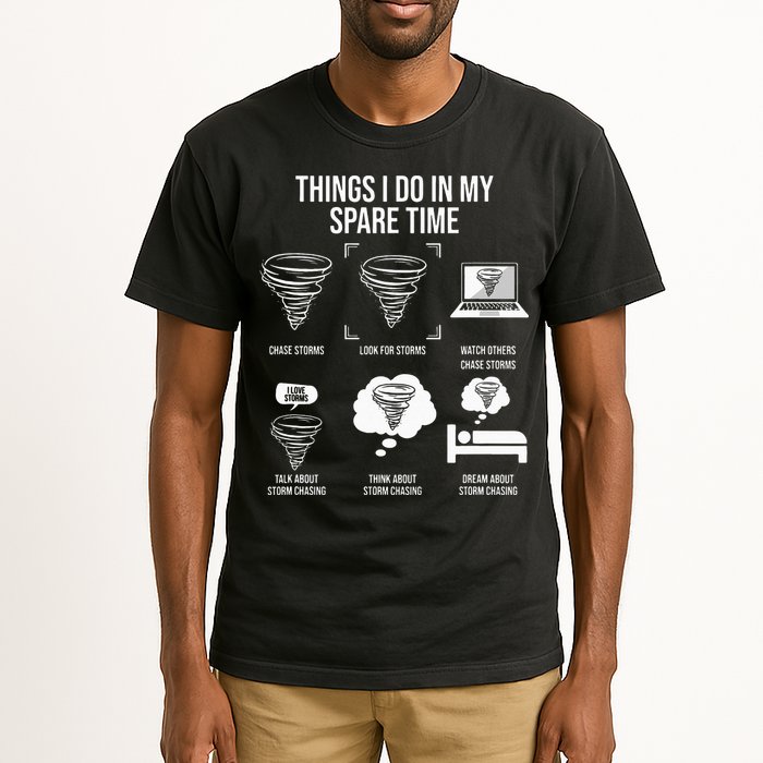 Things I Do In My Spare Time Tornado Storm Chaser Tall T-Shirt