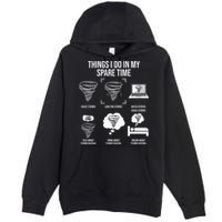 Things I Do In My Spare Time Tornado Storm Chaser Premium Pullover Hoodie