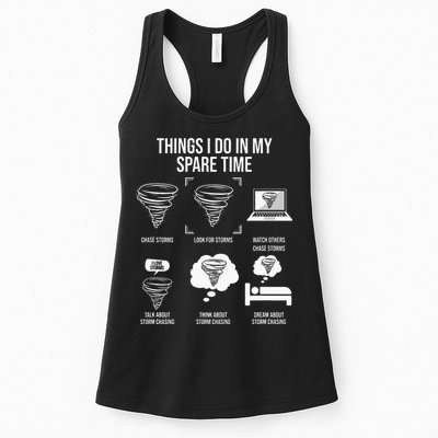 Things I Do In My Spare Time Tornado Storm Chaser Womens Tank Top