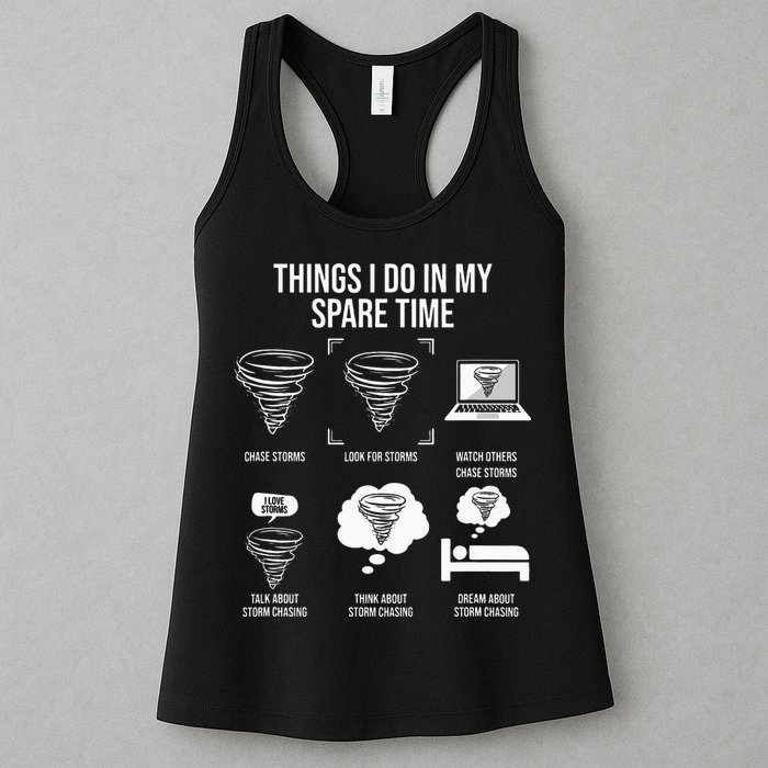 Things I Do In My Spare Time Tornado Storm Chaser Womens Tank Top