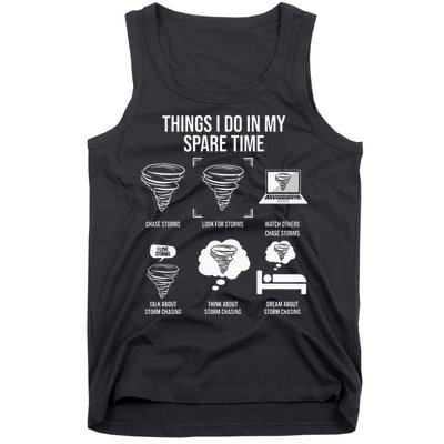 Things I Do In My Spare Time Tornado Storm Chaser Tank Top