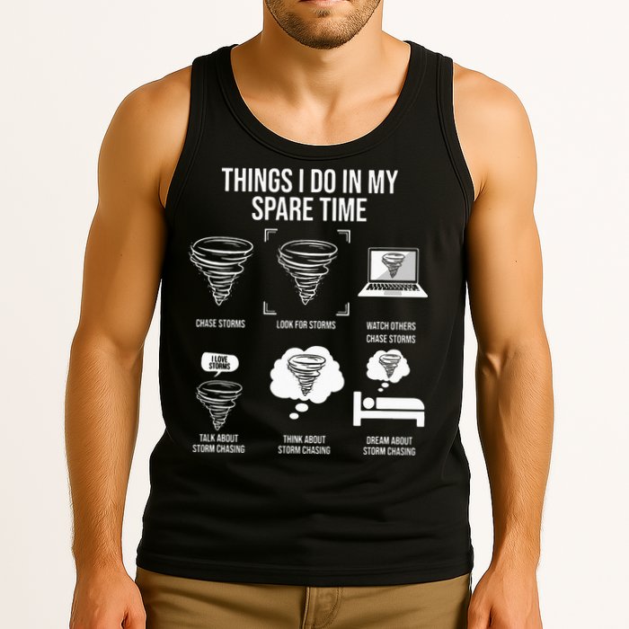 Things I Do In My Spare Time Tornado Storm Chaser Tank Top