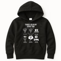 Things I Do In My Spare Time Tornado Storm Chaser Kids Hoodie