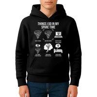 Things I Do In My Spare Time Tornado Storm Chaser Kids Hoodie