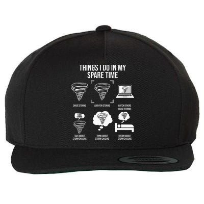 Things I Do In My Spare Time Tornado Storm Chaser Wool Snapback Cap