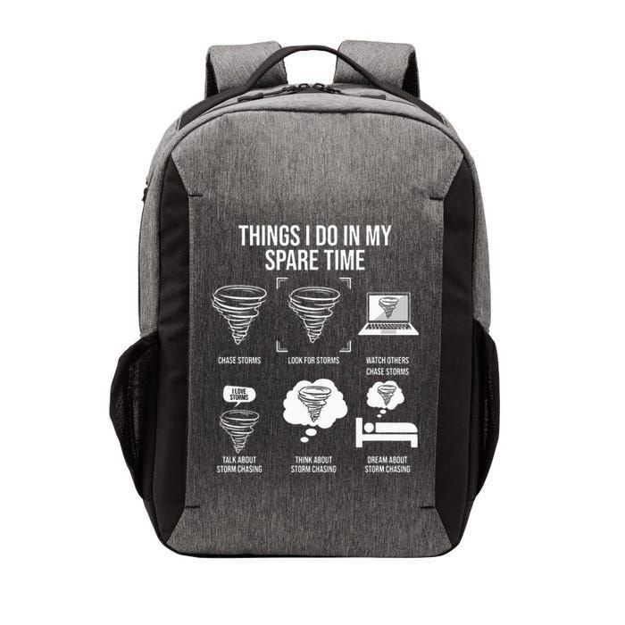 Things I Do In My Spare Time Tornado Storm Chaser Vector Backpack